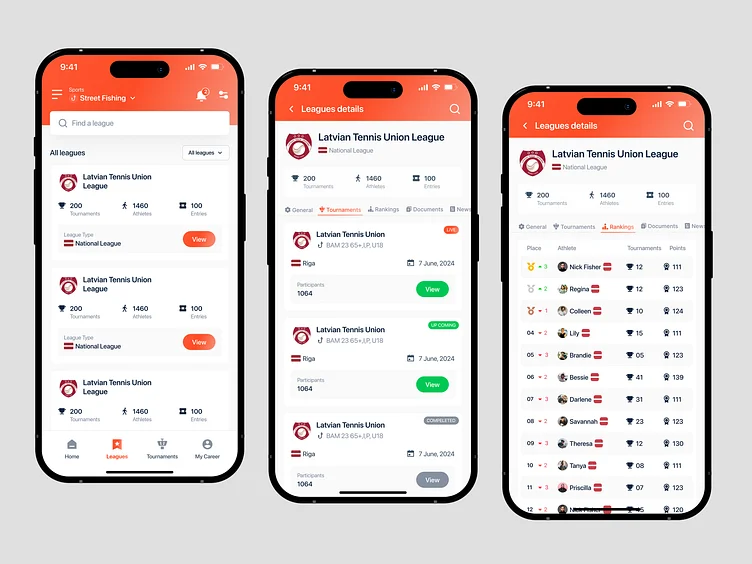 体育比分APP界面设计展示